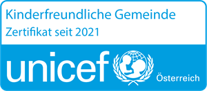 Logo Zertifkat Kinderfreundliche Gemeinde seit 2021